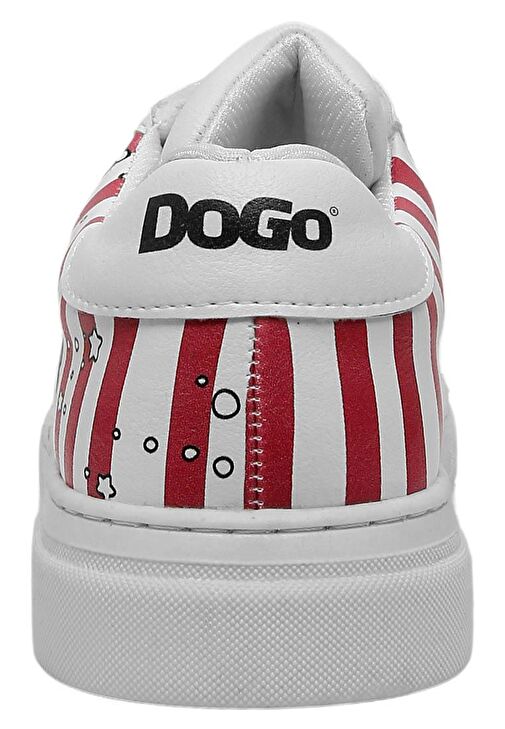 Kadın Vegan Deri Beyaz Sneakers - Days Till Christmas Tasarım - Görsel 9