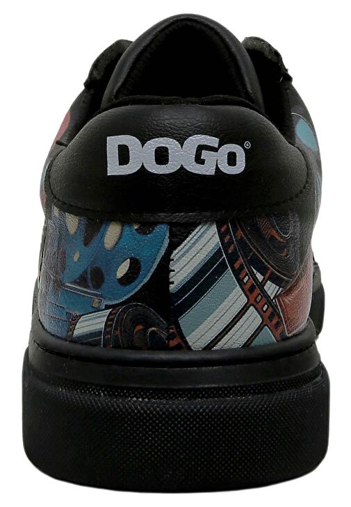 Kadın Vegan Deri Siyah Sneakers - Living in a Vintage Dream Tasarım - Görsel 9