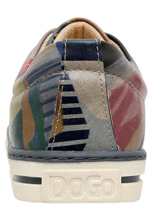 Kadın Vegan Deri Çok Renkli Sneakers - You Are Never Alone Tasarım - Görsel 7