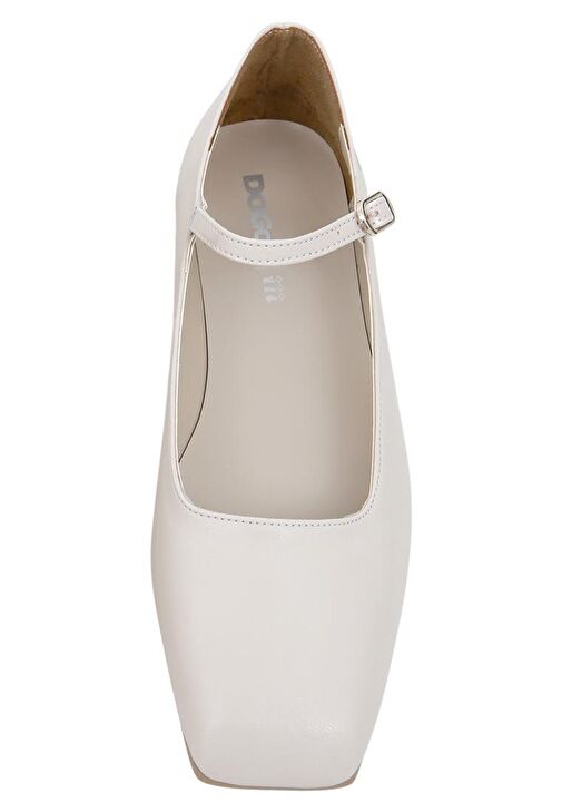 Kadın Vegan Deri Bej Babet - Teddy Tasarım - Görsel 6