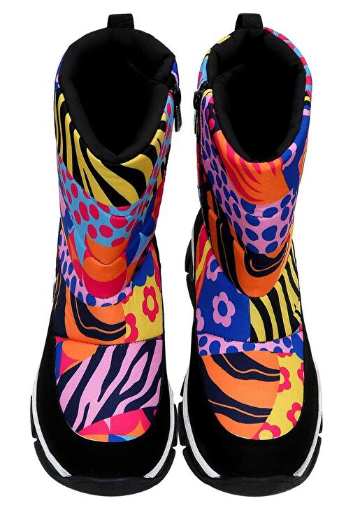 Kadın Vegan Çok Renkli Kar Botu - Color Blast Tasarım - Görsel 3