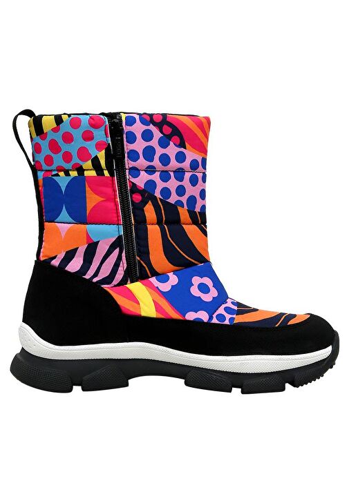Kadın Vegan Çok Renkli Kar Botu - Color Blast Tasarım - Görsel 5