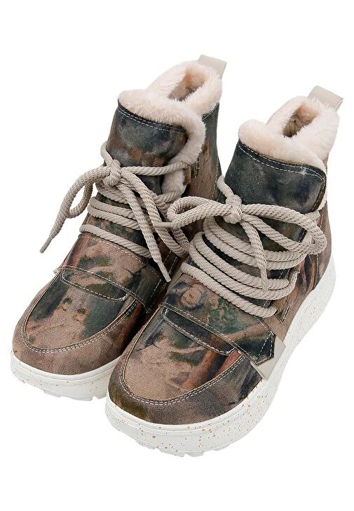 Kadın Vegan Deri Çok Renkli Bot - Ballerinas Tasarım - Görsel 2