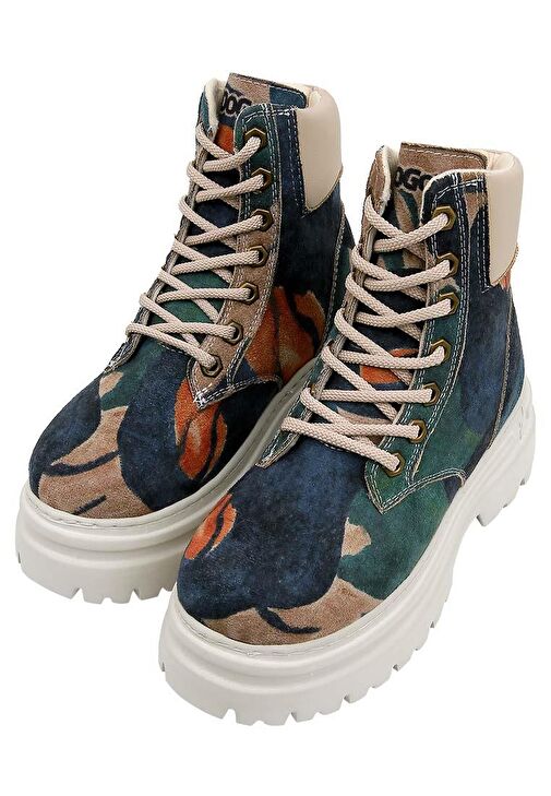 Kadın Vegan Deri Çok Renkli Bot - Petals Tasarım - Görsel 2