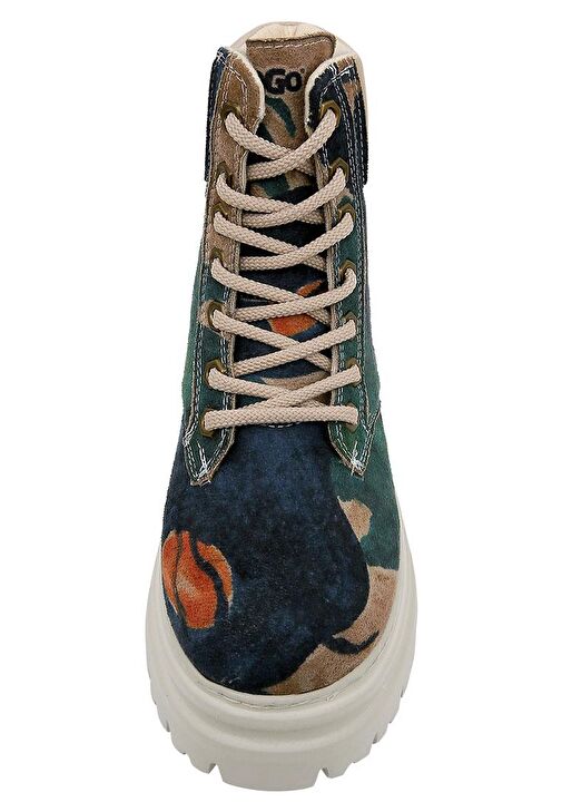 Kadın Vegan Deri Çok Renkli Bot - Petals Tasarım - Görsel 6