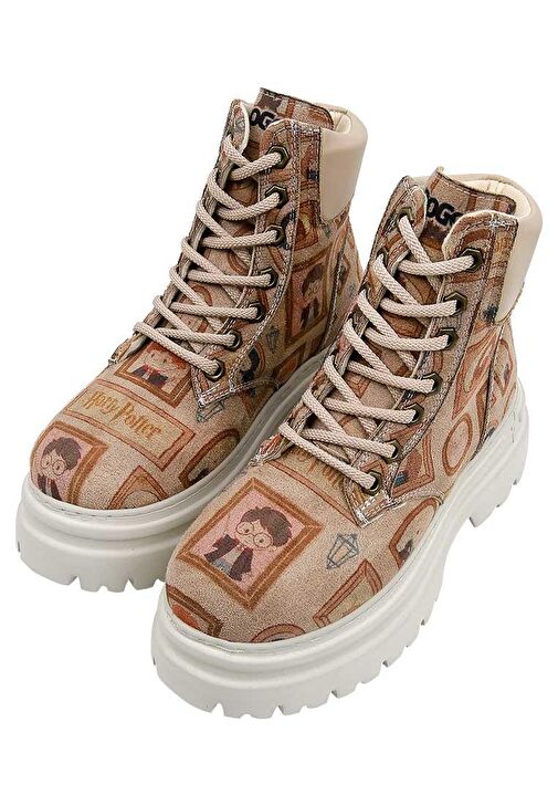 Kadın Vegan Deri Bej Bot - Frames-of-Hogwarts Tasarım - Görsel 2