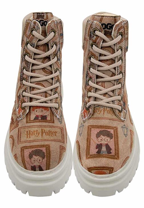 Kadın Vegan Deri Bej Bot - Frames-of-Hogwarts Tasarım - Görsel 3