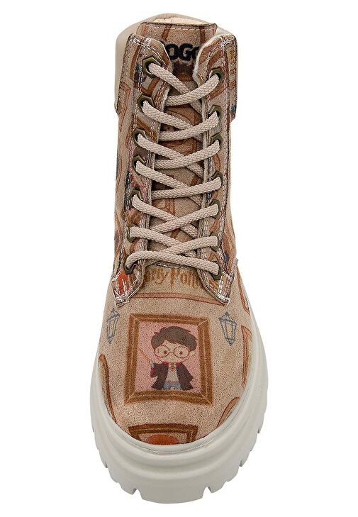 Kadın Vegan Deri Bej Bot - Frames-of-Hogwarts Tasarım - Görsel 6