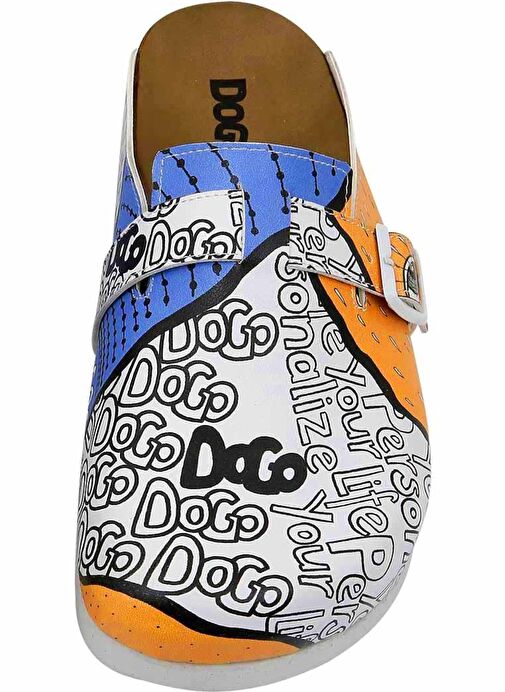 Kadın Vegan Deri Çok Renkli Terlik - Center View Tasarım - Görsel 6