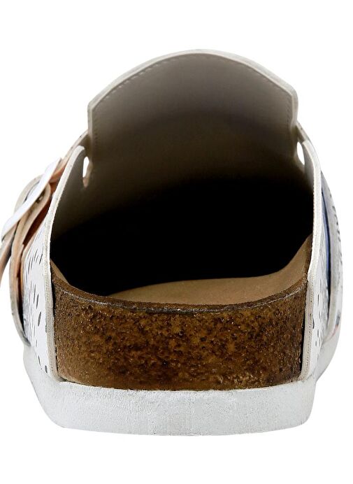 Kadın Vegan Deri Çok Renkli Terlik - Center View Tasarım - Görsel 7