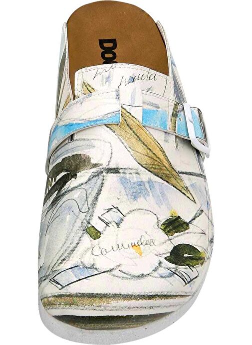 Kadın Vegan Deri Çok Renkli Terlik - Hartley's Flower Tasarım - Görsel 6