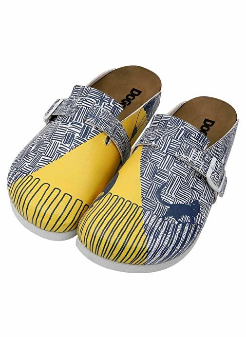 Kadın Vegan Deri Çok Renkli Terlik - Florasancat Tasarım - Görsel 2