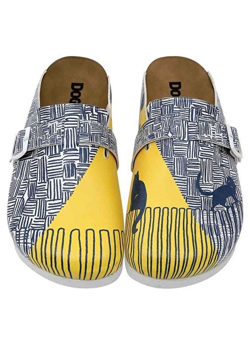 Kadın Vegan Deri Çok Renkli Terlik - Florasancat Tasarım - Görsel 3