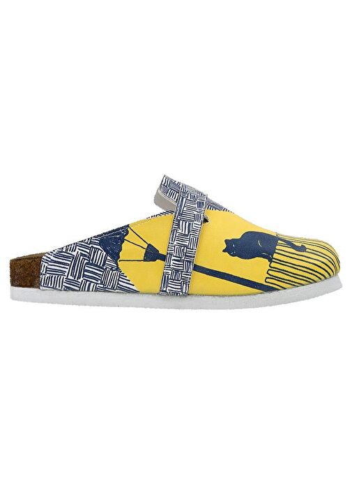 Kadın Vegan Deri Çok Renkli Terlik - Florasancat Tasarım - Görsel 5