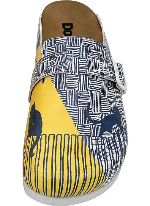 Kadın Vegan Deri Çok Renkli Terlik - Florasancat Tasarım - Görsel 6