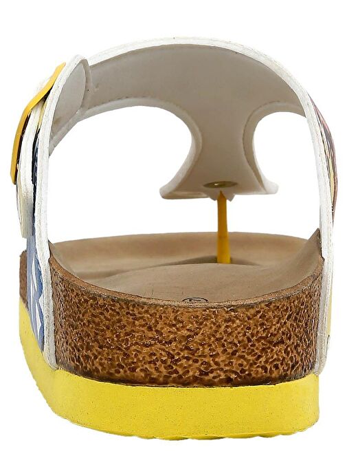 Kadın Vegan Deri Çok Renkli Parmak Arası Terlik - Southern California Tasarım - Görsel 7