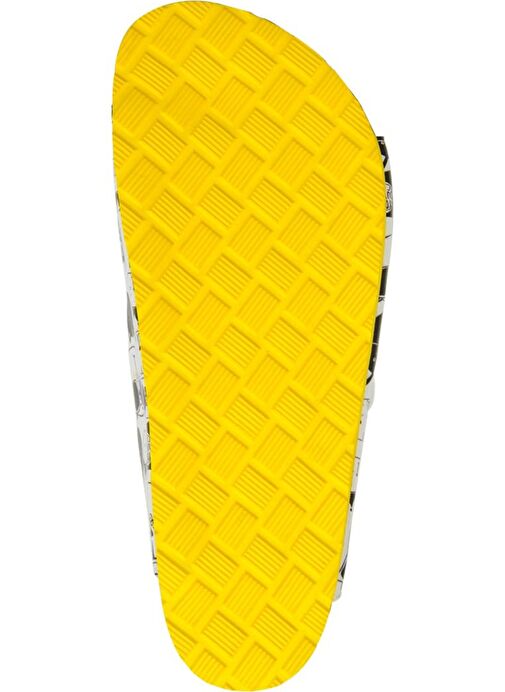 Kadın Vegan Deri Çok Renkli Terlik - Geometric Shapes Tasarım - Görsel 9