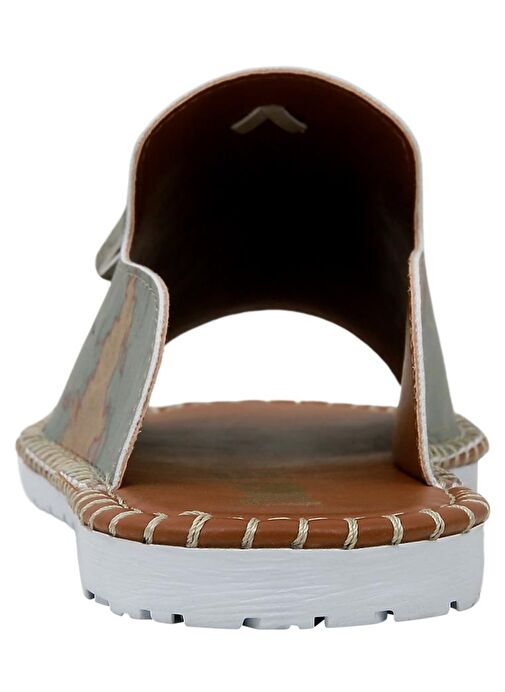 Kadın Vegan Deri Çok Renkli Terlik - Explore Tasarım - Görsel 7