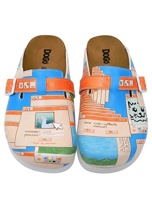 Kadın Vegan Deri Çok Renkli Terlik - Error Code Tasarım - Görsel 3