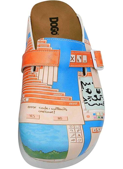 Kadın Vegan Deri Çok Renkli Terlik - Error Code Tasarım - Görsel 6