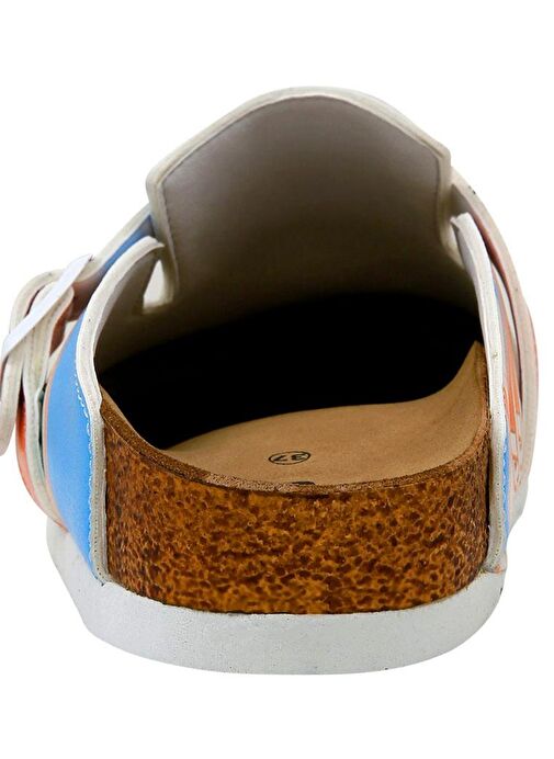 Kadın Vegan Deri Çok Renkli Terlik - Error Code Tasarım - Görsel 7