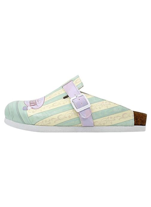 Kadın Vegan Deri Çok Renkli Terlik - Red Panda Bakery Tasarım - Görsel 4