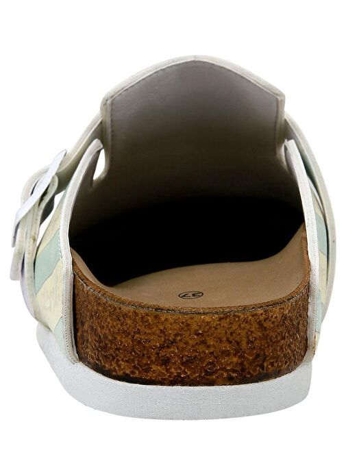 Kadın Vegan Deri Çok Renkli Terlik - Red Panda Bakery Tasarım - Görsel 7