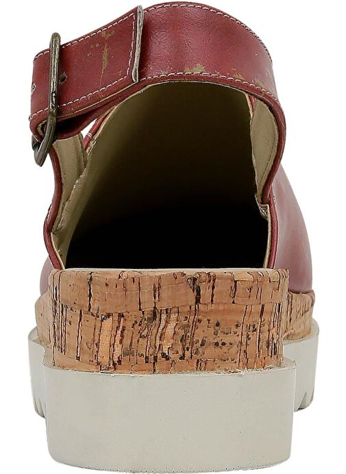 Kadın Vegan Deri Turuncu Kalın Taban Sandalet - Warner Bros Tom ve Jerry Tasarım - Görsel 7