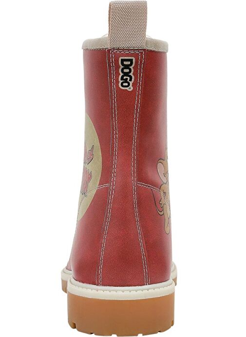 Kadın Vegan Deri Turuncu Uzun Bot - Warner Bros Tom ve Jerry Tasarım - Görsel 7