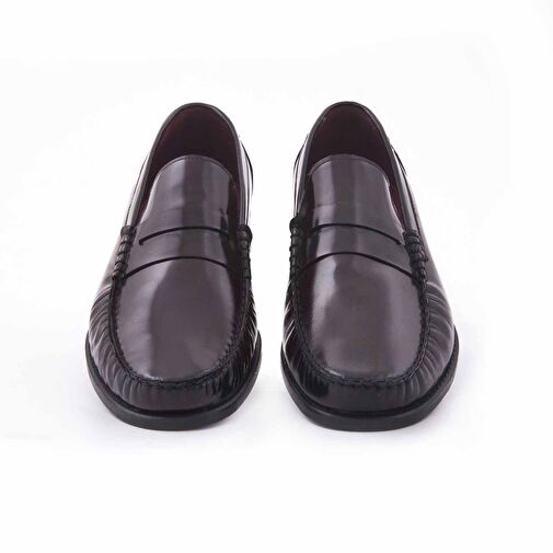 Kemal Tanca Bordo Erkek Deri Klasik Ayakkabı 152KTE483 6223 - Görsel 4