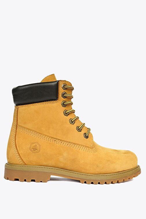 Hammer Jack Hakiki Deri Cat Sarı Nubuk Kadın Bot - Görsel 2