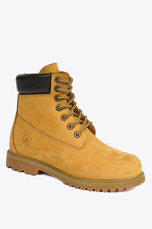 Hammer Jack Hakiki Deri Cat Sarı Nubuk Kadın Bot - Görsel 3