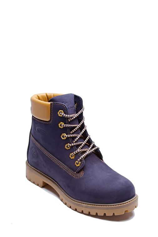 Hammer Jack Hakiki Deri Lacivert Nubuk Erkek Bot - Görsel 3