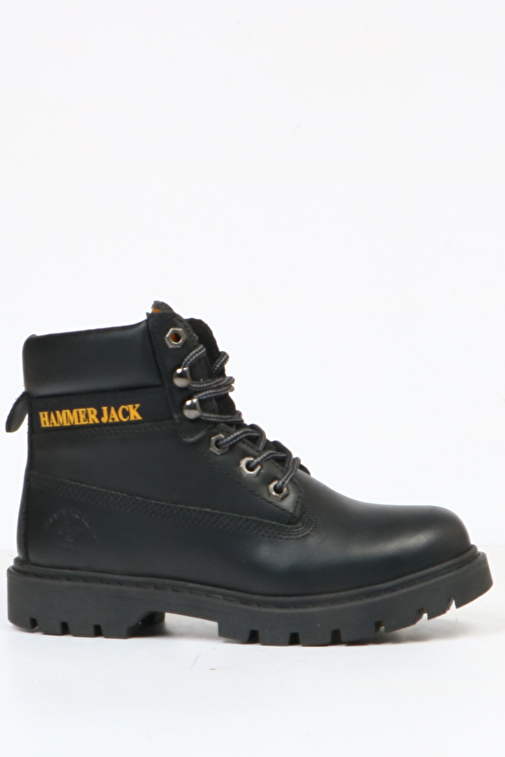 Hammer Jack Hakiki Deri Siyah Full-Up Kadın Bot - Görsel 2