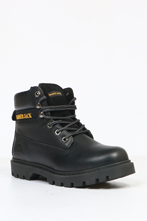 Hammer Jack Hakiki Deri Siyah Full-Up Kadın Bot - Görsel 3