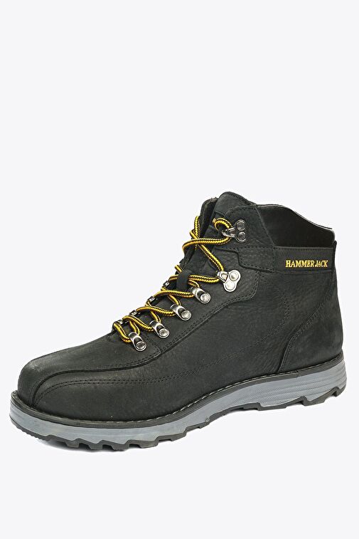 Hammer Jack Siyah Yıkama Nubuk Outdoor Erkek Ayakkabı - Görsel 4