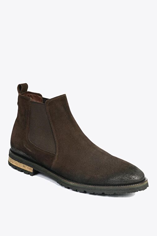 Hammer Jack Hakiki Deri Kahve Süet Erkek Bot - Görsel 3