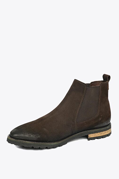 Hammer Jack Hakiki Deri Kahve Süet Erkek Bot - Görsel 4