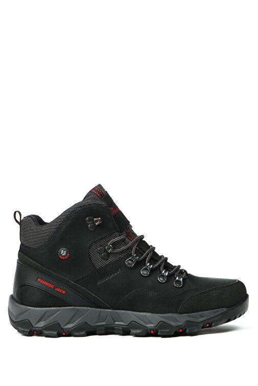 Hammer Jack Hakiki Deri Siyah Yıkama Nubuk Outdoor Erkek Bot - Görsel 2