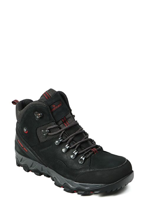 Hammer Jack Hakiki Deri Siyah Yıkama Nubuk Outdoor Erkek Bot - Görsel 3