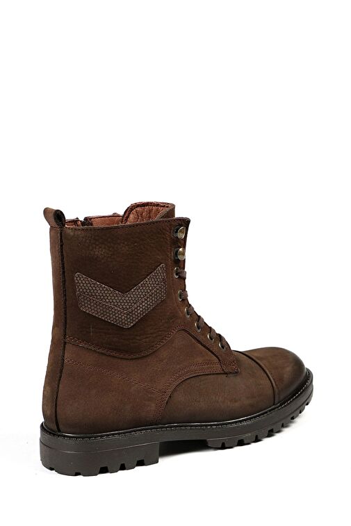 Hammer Jack Hakiki Deri Kahve Yıkama Nubuk Erkek Bot - Görsel 5