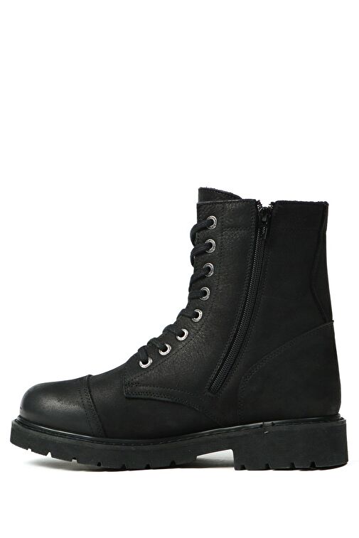 Hammer Jack Hakiki Deri Siyah Dock Step Outdoor Erkek Bot - Görsel 4