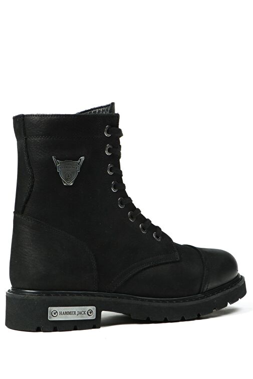Hammer Jack Hakiki Deri Siyah Dock Step Outdoor Erkek Bot - Görsel 5