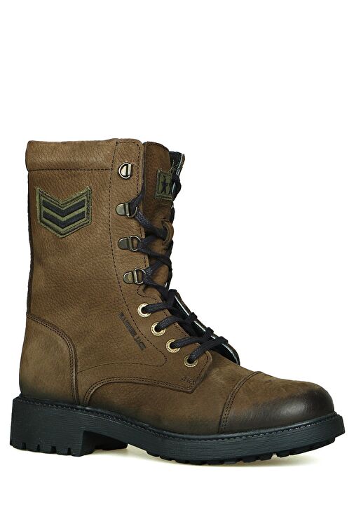 Hammer Jack Garson Hakiki Deri Haki Yıkama Nubuk Kadın Bot - Görsel 3