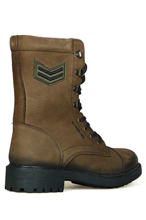 Hammer Jack Garson Hakiki Deri Haki Yıkama Nubuk Kadın Bot - Görsel 4