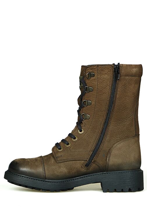 Hammer Jack Garson Hakiki Deri Haki Yıkama Nubuk Kadın Bot - Görsel 5