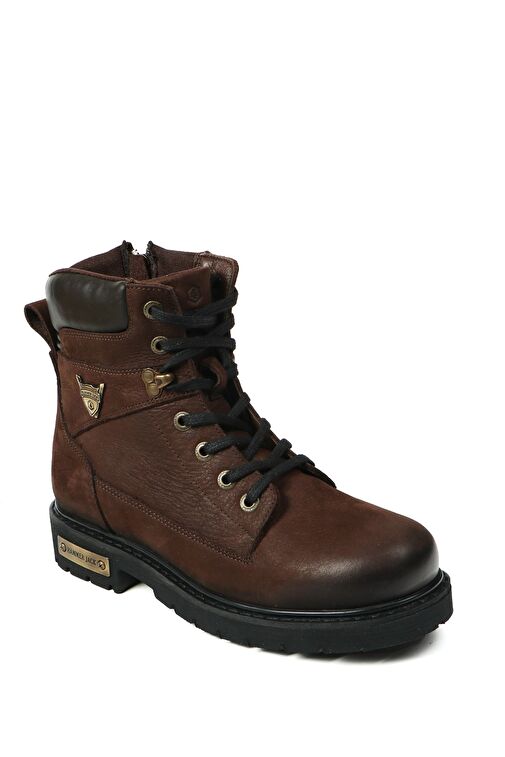 Hammer Jack Hakiki Deri Kahverengi Nubuk Erkek Bot - Görsel 3