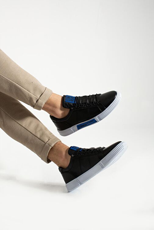 Hammer Jack Basel Hakiki Deri Siyah Toscana Erkek Günlük Ayakkabı - Görsel 4