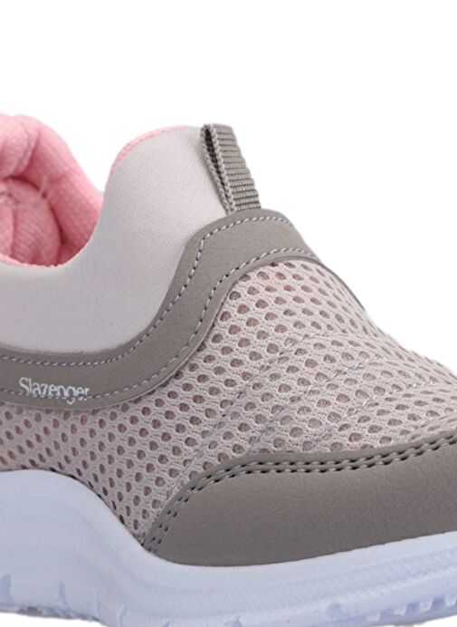 Slazenger EVA Kız Çocuk Sneaker Ayakkabı Gri / Pembe - Görsel 5