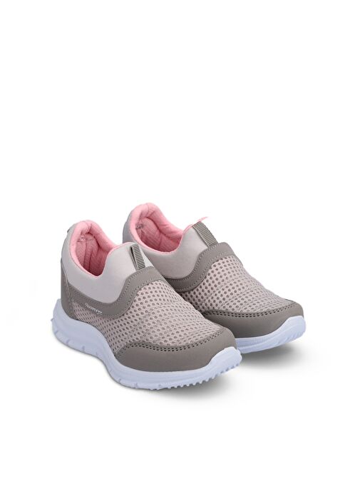 Slazenger EVA Kız Çocuk Sneaker Ayakkabı Gri / Pembe - Görsel 3